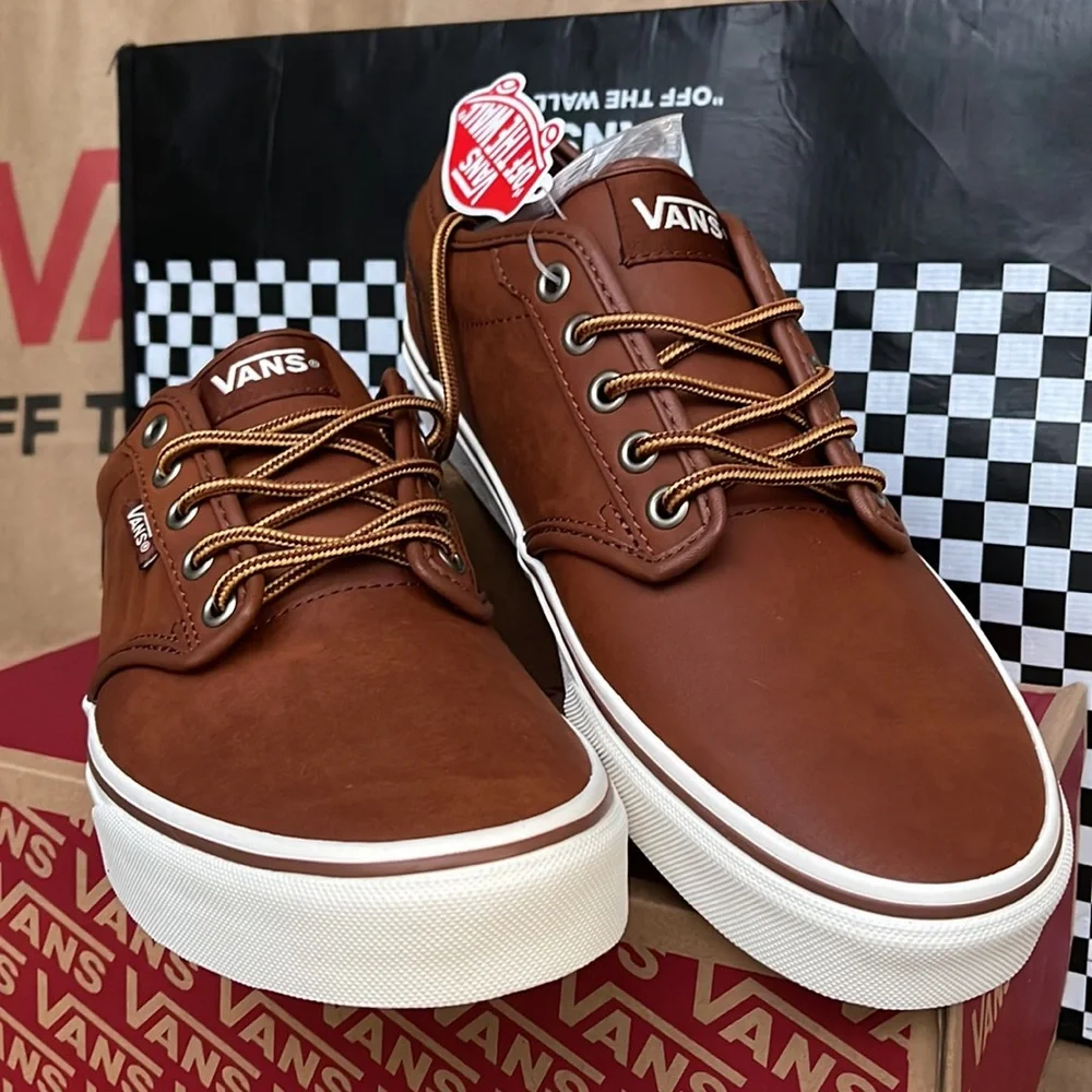 Vans Atwood Leather Brown/Marshmallow Men’s sneakers - Picture 6 of 16
